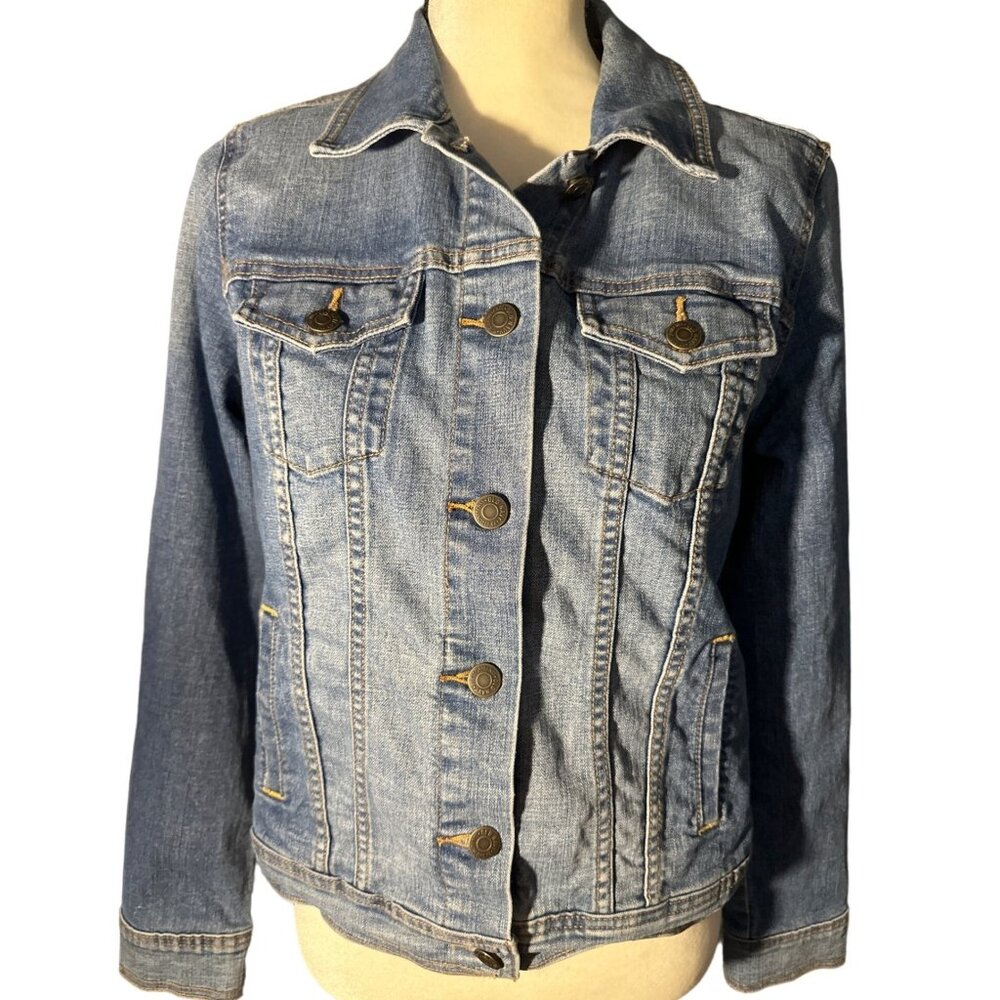 Old Navy Jean Jacket Medium Sweet Best Friend Gift Painted Design - Picture 4 of 8